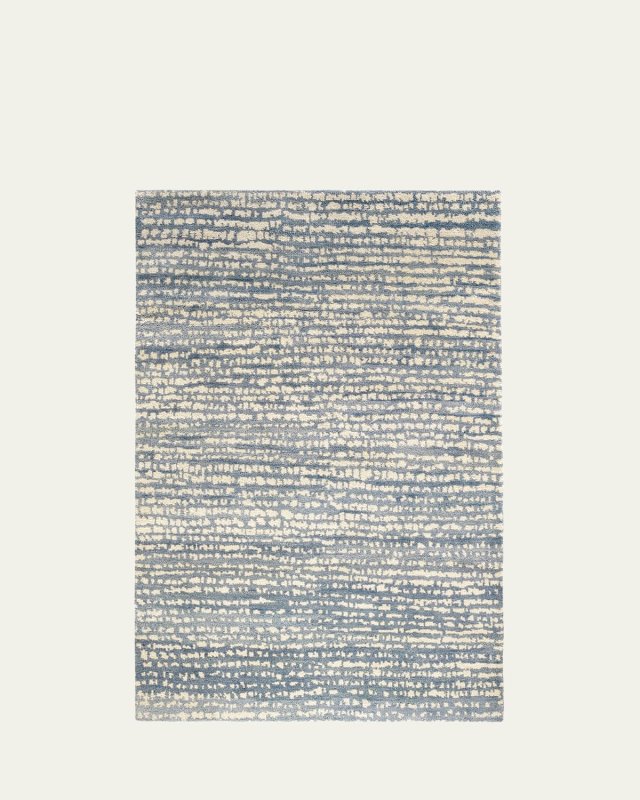 Shepherd Pewter Blue Hand-Knotted Rug, 3' x 5'